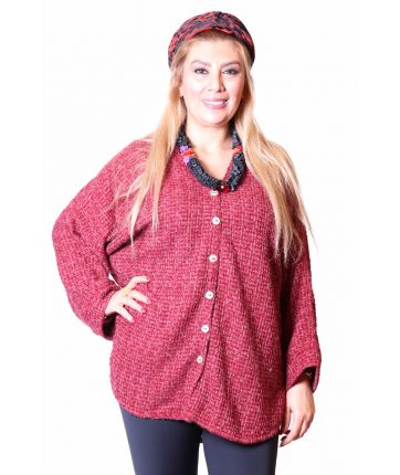 NADOR KNITTED-Red Sparkly